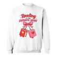 Coquette Reading Is My Favorite Sport Cute Book Lovers Premium Tri-Blend Sweatshirt