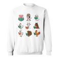 Cute Farm Animals Reading Books Teacher Library Reader Sweatshirt Cute Farm Animals Reading Books Teacher Library Reader Sweatshirt