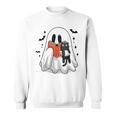 Cute Halloween Ghost Reading Book Sweatshirt