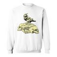 Dark Academia Aesthetic Raven Crow On Old Books Skull Goth Sweatshirt Dark Academia Aesthetic Raven Crow On Old Books Skull Goth Sweatshirt
