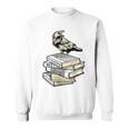 Dark Academia Aesthetic Raven Crow On Old Vintage Books Sweatshirt Dark Academia Aesthetic Raven Crow On Old Vintage Books Sweatshirt