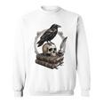 Dark Academia Raven Skull Books Sweatshirt