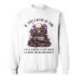 Dark Romance Merch I Put Down My Book Lover Spicy Skeleton Sweatshirt