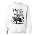 Defend Your Local Public Library Cat Knight Book Lover Sweatshirt