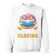 Donut Stop Reading Cute Book Reader Bookworm Donut Day Sweatshirt