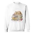 Easily Distracted By Books And Cats Sweatshirt Easily Distracted By Books And Cats Sweatshirt