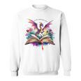 In My Fantasy Era Magic Dragon Book Sweatshirt