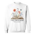 Floral Book A New Chapter Begins Retired Teacher Retirement Sweatshirt