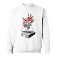 Floral Book Reader Fan For Reading Flower Books With Blooms Sweatshirt