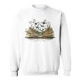 Floral Book Reading Books Flowers Growing From Book Sweatshirt