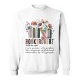 Floral Booktrovert Wildflowers Bookworm Reading Book Lovers Sweatshirt