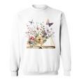 Flowers Gardening And Book Reading Lover Sweatshirt