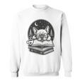 French Bulldog Reading Book Coffee Sky Glasses Sweatshirt French Bulldog Reading Book Coffee Sky Glasses Sweatshirt