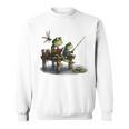 Frog Toad Fishing Vintage Classic Book Frog Sweatshirt
