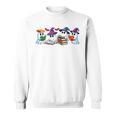 Ghost Book Reading Halloween Books Lover Teacher Kids Performance Sweatshirt
