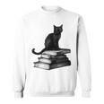 Goth Mystical Gothic Books & Cat Sweatshirt