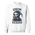 Grim Reader Dark Humor Read Book & Library Lovers Sweatshirt