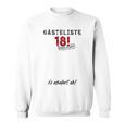 Guest List Finally 18 Guest Book 18th Birthday Boy Girl Sweatshirt