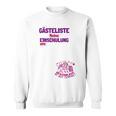 Guest List First Day At School Guest Book First Class Sweatshirt Guest List First Day At School Guest Book First Class Sweatshirt