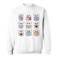 Halloween Ghosts Reading Books Pattern Spooky Kawaii Anime Sweatshirt Halloween Ghosts Reading Books Pattern Spooky Kawaii Anime Sweatshirt