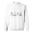 I'm Just Here For The Books Cute Halloween Ghost Reading Sweatshirt
