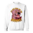 I'm Just Here ForThe BOOOKS Zombie Dog Reading a Book Men Women Kids Sweatshirt