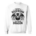 I'm Not a Bookworm I'm a Book Dragon For Fantasy Lovers Premium Tri-Blend Sweatshirt