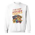 I'Ve Got Issues Comic Book Collecting Comfort Colors Crop Top Sweatshirt
