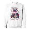 Just A Girl Who Loves Books And Wolves Librarian Teacher Sweatshirt