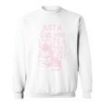 Just A Girl Who Loves Tea Books & Her Cat Cute Tea Drinker Sweatshirt