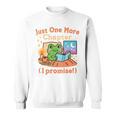 Just One More Chapter Bookish Book Kawaii Frog Reading Book Sweatshirt Just One More Chapter Bookish Book Kawaii Frog Reading Book Sweatshirt