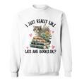 I Just Really Like Cats And Books Cat Watercolor Sweatshirt I Just Really Like Cats And Books Cat Watercolor Sweatshirt