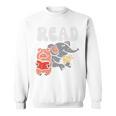 Kids Pig Elephant Reading Cute Book Lover Bookworm Boys Girls Kid Performance Sweatshirt