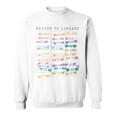 Library Card Vintage Book Due Date Bookish Rainbow Reading Sweatshirt Library Card Vintage Book Due Date Bookish Rainbow Reading Sweatshirt