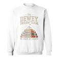 Library Dream Team Mountain Of Books Librarian Premium Tri-Blend Sweatshirt