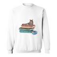 Life Is Better With Coffee Cats And Books For Cats Lover Sweatshirt