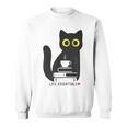 Life Essentials Witty Grungy Noisy Book Tea And Cat Sweatshirt Life Essentials Witty Grungy Noisy Book Tea And Cat Sweatshirt