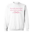 Literally Just a Girl Who Loves Books Sweatshirt