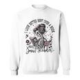 I Look Better Bent Over A Book Smut Reader Skeleton Women Sweatshirt