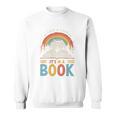 Take A Look It's In A Book Retro Reading Advocate Distressed Sweatshirt