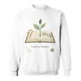 Lost In Stories Aesthetic Book And Growing Plant Tee Sweatshirt