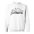 Magic Book With Stars Line Art Sweatshirt