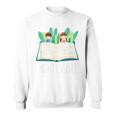 Montessori Learning Teacher Student Reading Books For Men Women Kids Sweatshirt
