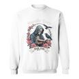 Morally Grey Book Club Gothic Skeleton And Raven Vintage Premium Tri-Blend Sweatshirt