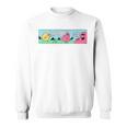 Mr Men Mr Greedy Retro Comic Book Colourful Premium Tri-Blend Sweatshirt