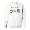 My Needs Are Simple Coffee Paw And Books Vintage Sweatshirt