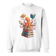 Octopus Book Reading Book Reader Ocean Octopus Premium Tri-Blend Sweatshirt