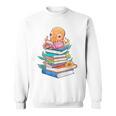 Octopus Reading Bookworm Book Reading Octopus Lover Sweatshirt