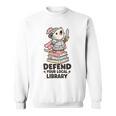 Opossum Book Lover Meme Kawaii Sarcastic Humor Women Sweatshirt