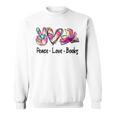 Peace Love Books Librarian Teacher Life Book Library Tie Dye Sweatshirt Peace Love Books Librarian Teacher Life Book Library Tie Dye Sweatshirt